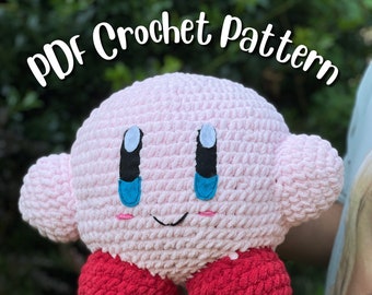 Kirby Amigurumi Crochet Pattern - PDF File