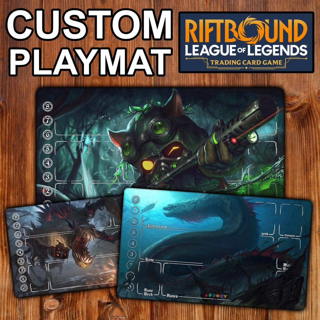 Custom Riftbound TCG Playmat – League of Legends Themed Desk Mat - Etsy