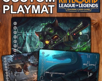 Custom Riftbound TCG Playmat - With Designated Playzones - Perfect For Game Nights & League of Legends Fans - Riftbound Desk Mat