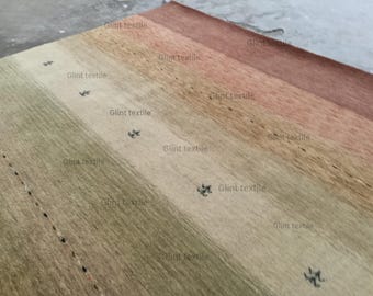 Green Rust Wool Area Rug Textured Rug Gabbeh Rug 4x6 8x11 For Living Room Bedroom Rug 5x8 6x9 7x9 8x10 9x12 10x14 12x15Rug Custom Rug Runner