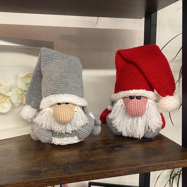 Weihnachtswichtel Selbstgehäkelt Zwerge gestrickt Puppe Handmade Kinder Geschenkidee Kuscheltier Spielzeug Dekoration