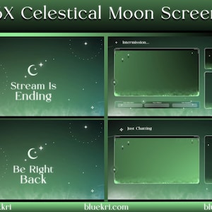 Twitch Animated Stream Screens | Twitch Screens | Stream Screens | Celestial Stream Screens | Animated Screens