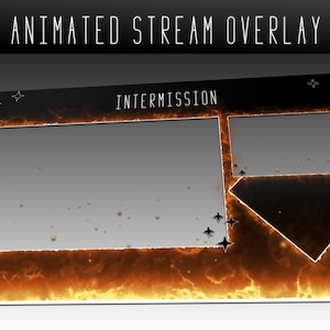 Fire Gaming Twitch Overlay Animated | Inferno Stream Package for OBS ...
