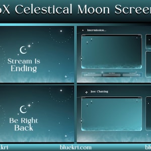 Celestial Stream Screens | Animated Screens | Twitch Animated Stream Screens | Twitch Screens | Stream Screens