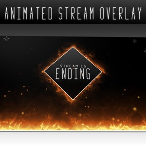 Fire Gaming Twitch Overlay Animated | Inferno Stream Package for OBS ...