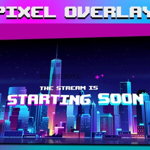 Retro Pixel Art Twitch Stream Package | Pixel-themed Twitch Stream ...