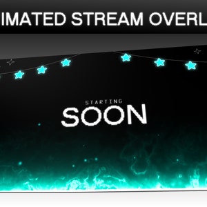 Animated Stream Overlay Pack | Starlight Glow Twitch, Youtube Layout - Etsy