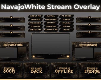 Cyberpunk Neon Stream Overlay, animiertes Twitch-Paket (Digitaler Download)
