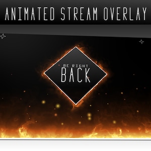 Fire Gaming Twitch Overlay Animated | Inferno Stream Package for OBS ...
