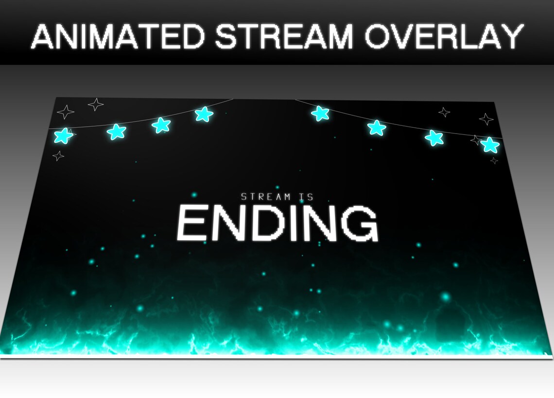 Starlight Glow Animated Stream Overlay Pack | Celestial Twitch Overlay ...