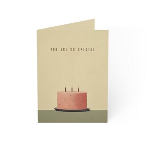 Pacote de cartões em branco (tão especial para mim) | Aniversário, comemoração, pensando em você | Conjunto de 10 peças (a granel)