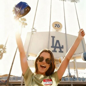 Hello My Name Is | #61 Will Klein Name Tag | Los Angeles Pitcher Baseball Tee | 100% Cotton Garment-Dyed T-Shirt