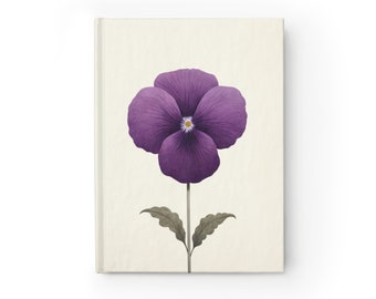 Violett (RI) | Lineal Seiten | Hardcover Notizbuch Journal | Rhode Island State Flower Collection