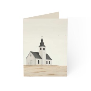 Blank Greeting Card Pack (Kirche) | Hochzeit, Taufe, Religiös, Glückwünsche (Kirche) | 10 Stück Set (Bulk)