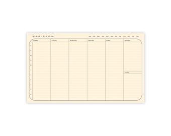 Post-it® Sticky Note Pads - 7 Tage Wochenplaner (26 cm x 15 cm) | Kollektion Chelchel (Classic)
