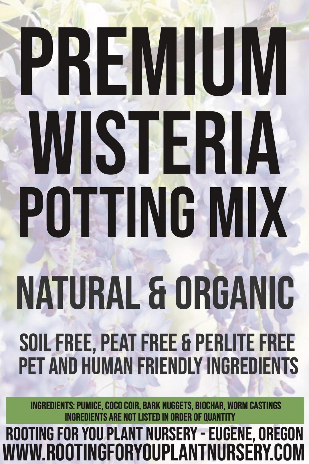WISTERIA Premium Soil Less Potting Mix Oregon Licensed Nursery - Etsy