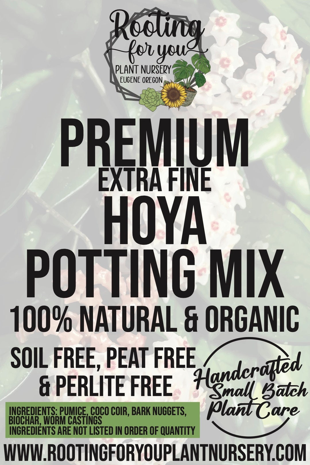 HOYA EXTRA Fine Premium Soil Less Potting Mix Oregon Licensed Nursery ...