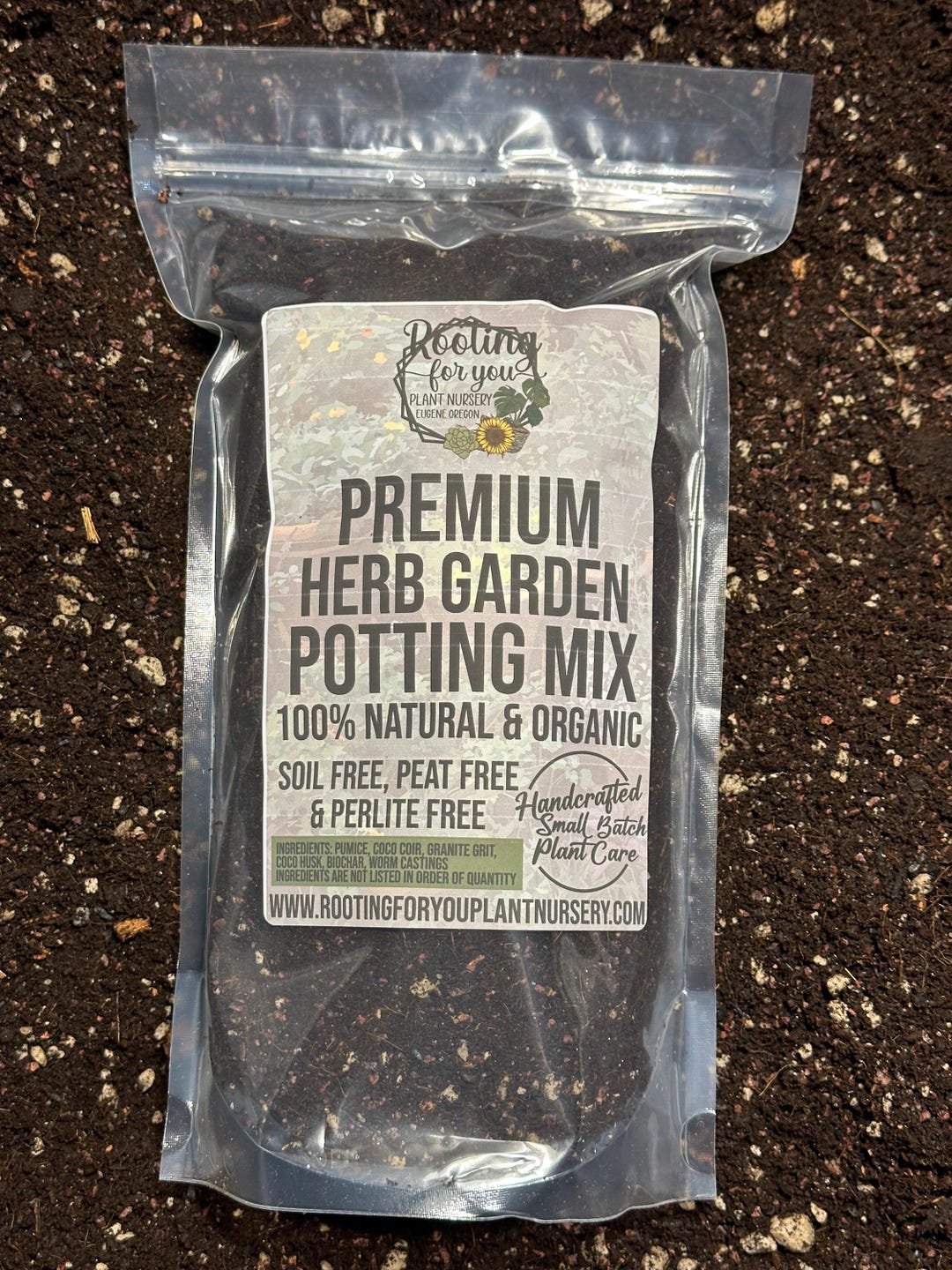 HERB GARDEN Premium Soil Less Potting Mix Oregon Licensed Nursery - - Etsy