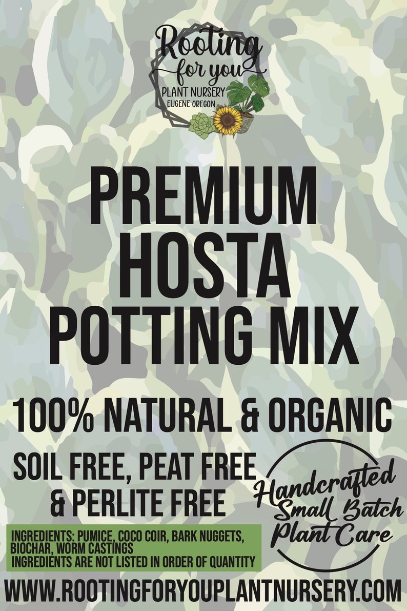 HOSTA Premium Soil Less Potting Mix Oregon Licensed Nursery - - Etsy
