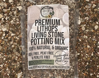 LITHOPS Premium Soil Less Potting Mix Oregon Licensed Nursery - rootingforyouplantnursery.com