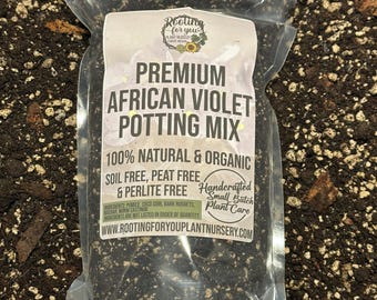 AFRICAN VIOLET Premium Soil Less Potting Mix Oregon Licensed Nursery -