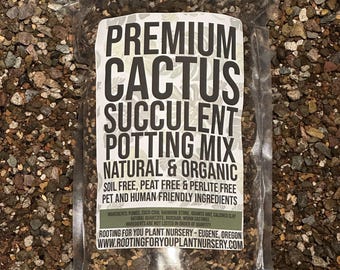 Cactus & Succulent Premium Soil Less Potting Mix Oregon Licensed Nursery