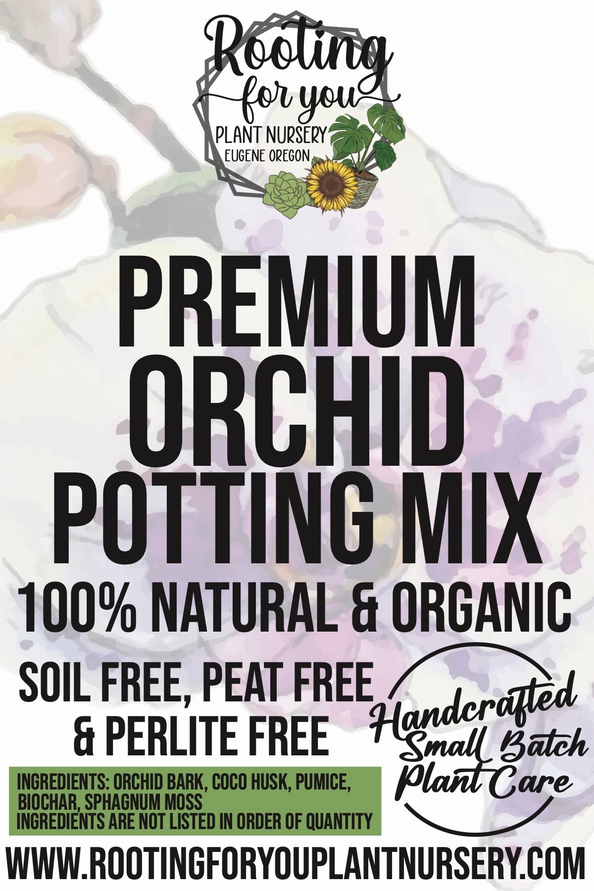 ORCHID Premium Soil Less Potting Mix Oregon Licensed Nursery - - Etsy