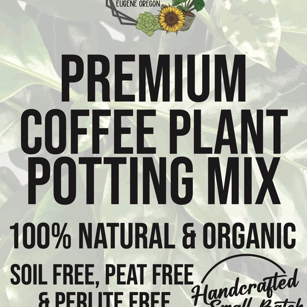 COFFEE PLANT Premium Soil Less Potting Mix Oregon Licensed Nursery - rootingforyouplantnursery.com