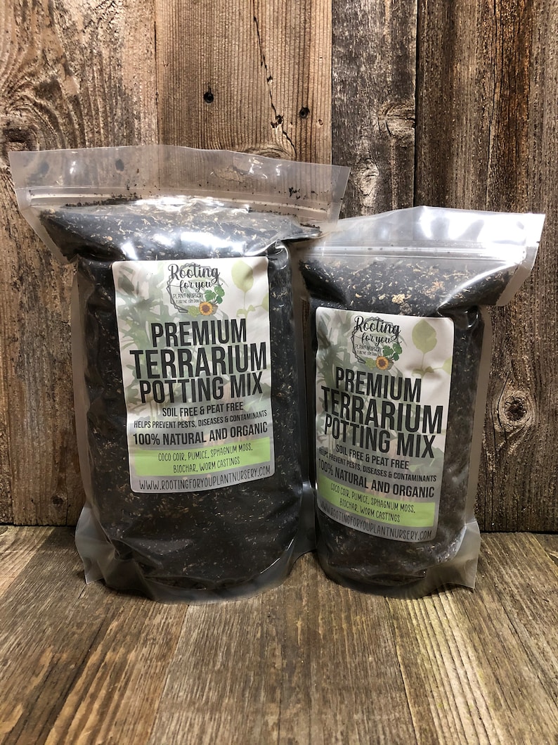 TERRARIUM Premium Soil Less Potting Mix Oregon Licensed Nursery - - Etsy
