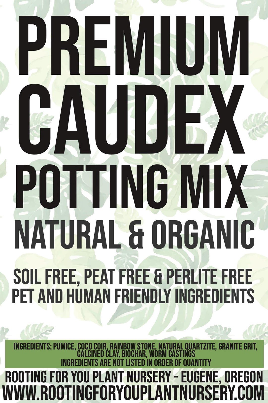 CAUDEX Premium Soil Less Potting Mix Oregon Licensed Nursery - - Etsy