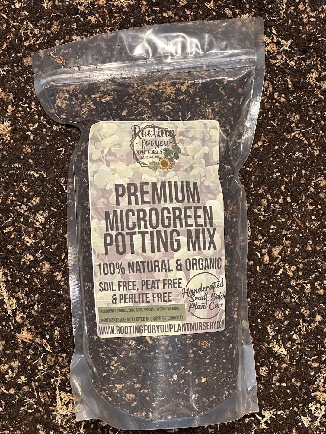MICROGREEN Premium Soil Less Potting Mix Oregon Licensed Nursery - - Etsy