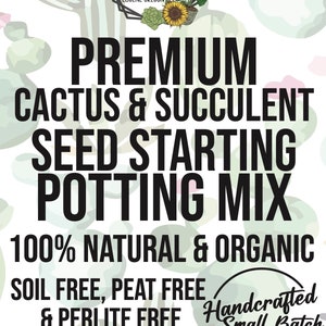 CACTUS & SUCCULENT Seed Starting Premium Soil Less Potting Mix Oregon ...