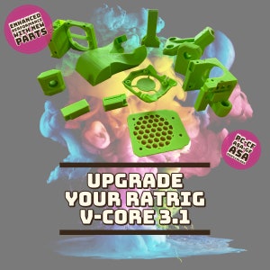 Beta parts upgrade kit (V-Core Toolhead V1.0) for V-CORE 3.1 - High-quality 3D printed parts for your Rat Rig printer
