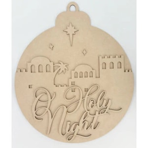 O Holy Night Scene Ornament Hanger