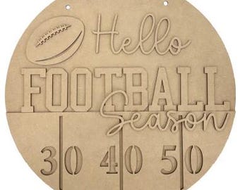 Hello Football Türschild