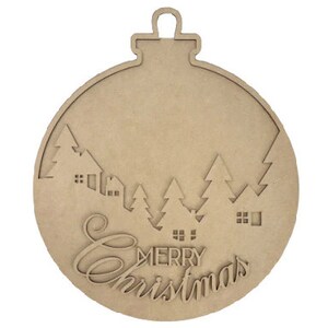 Merry Christmas Scene Ornament Hanger