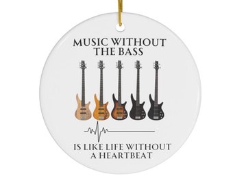 Bass Player Ornament Gift for Bass Player Bassist Ornament Bass Player Gift Ideas Female Bass Player Ornament Bass Guitar Ornament