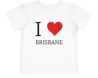 I Love Brisbane Toddler Short Sleeve Tee
