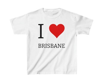 I Love Brisbane Kids Heavy Cotton™ Tee