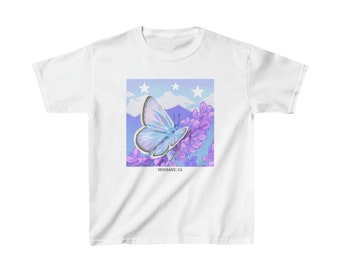 Mission Blue Butterfly Kids Heavy Cotton™ Tee