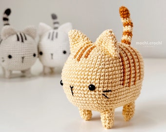 Crochet Pattern -  Chibi Cat Tabby - Amigurumi - PDF Digital Download