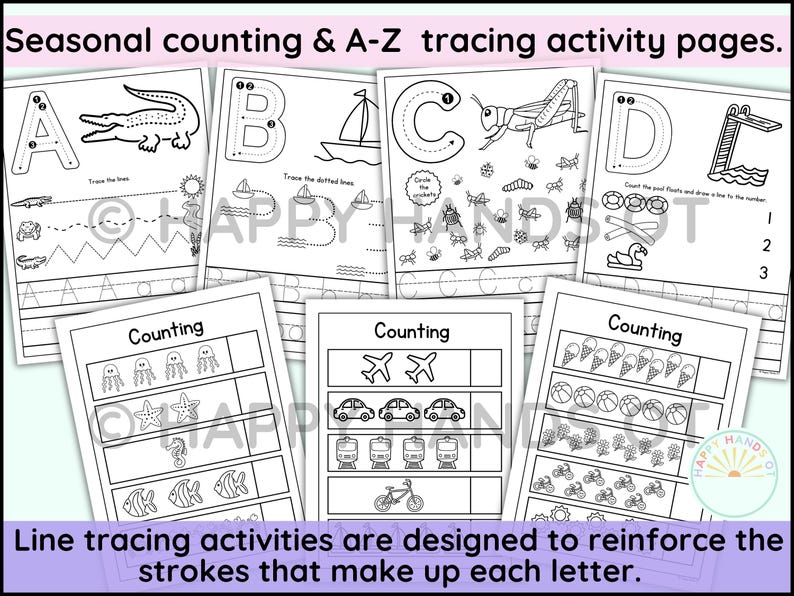 FULL YEAR Morning Menu Preschool Tracing Letters & Handwriting Practice Kindergarten Morning Menu Secular Nature Homeschool Preschool Menu image 7