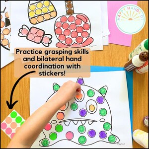 Halloween Dot Marker Printable Halloween Kids Activity Simple Homeschool Halloween Coloring Pages For Kids Halloween Bingo Dot Art PreK OT image 6