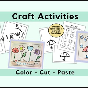 Spring Scissor Skill Preschool Worksheets For Kids Cut And Paste Pre K Worksheets Spring Printable Preschool Centers Kindergarten Cutting image 6