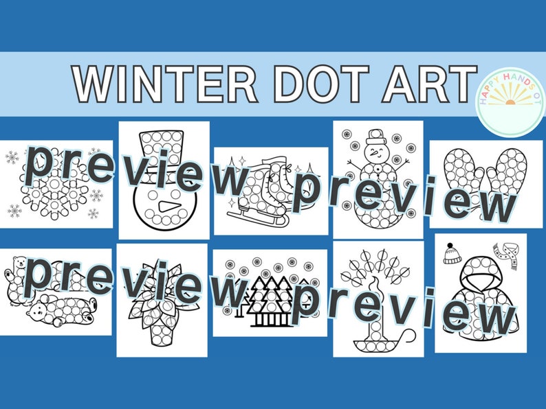 Seasons Dot Marker Activity: Spring Summer Fall Winter Coloring Pages ...