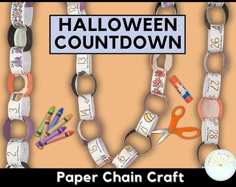 Halloween Countdown Calendar Simple Homeschool Halloween Advent Preschool Fine Motor Scissor Skill Halloween Garland Pre K Worksheets OT