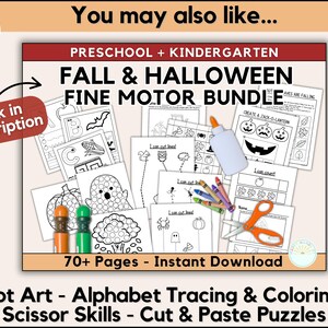 Back To School Coloring Fall Dot Marker First Day of School Coloring Fall Coloring Pages Preschool Centers Simple Homeschool PreK Worksheets image 9