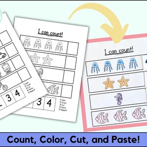 Summer Scissor Skill Preschool Worksheets For Kids Cut And Paste Pre K Worksheets Summer Break Cutting Printable for Kindergarten and PreK image 3