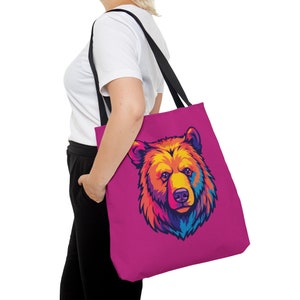 Multi-colour Bias Bear Tote Bag