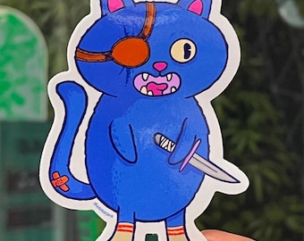 Street Fight Kitty Sticker